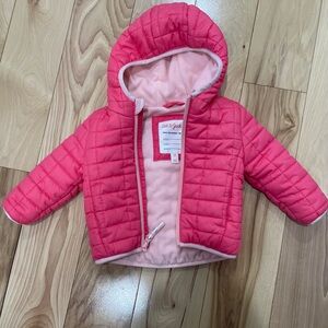 Cat & Jack Bright Pink Quilted Jacket